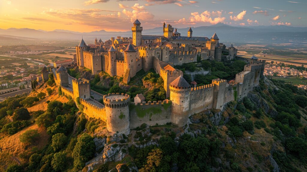 Carcasona: castillo de sur de Francia